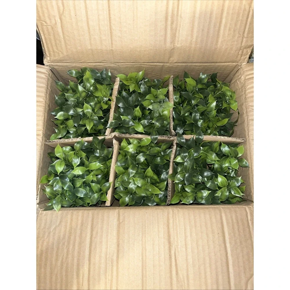 6 Pack Plants Ceramic Mini Artificial Greenery Potted Plants for Home Decor